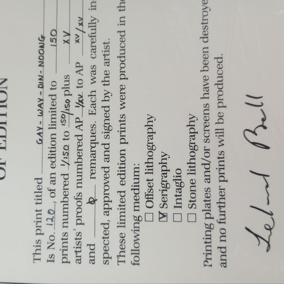 3 limited edition serigraphs, signed, numbered, & unframed. - Picture 5 of 6